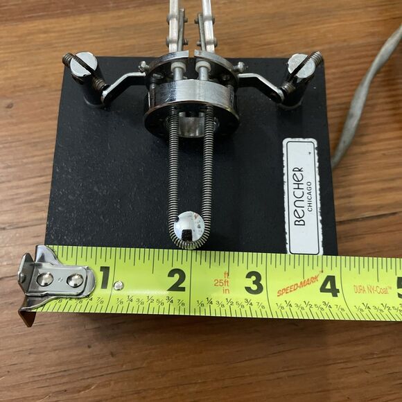 Bencher Ham Radio Morse Code CW Iambic Paddle Keyer Black Vintage TESTED - Picture 9 of 11